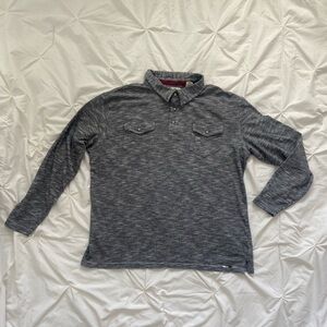 Perry Ellis Charcoal Button Down Shirt